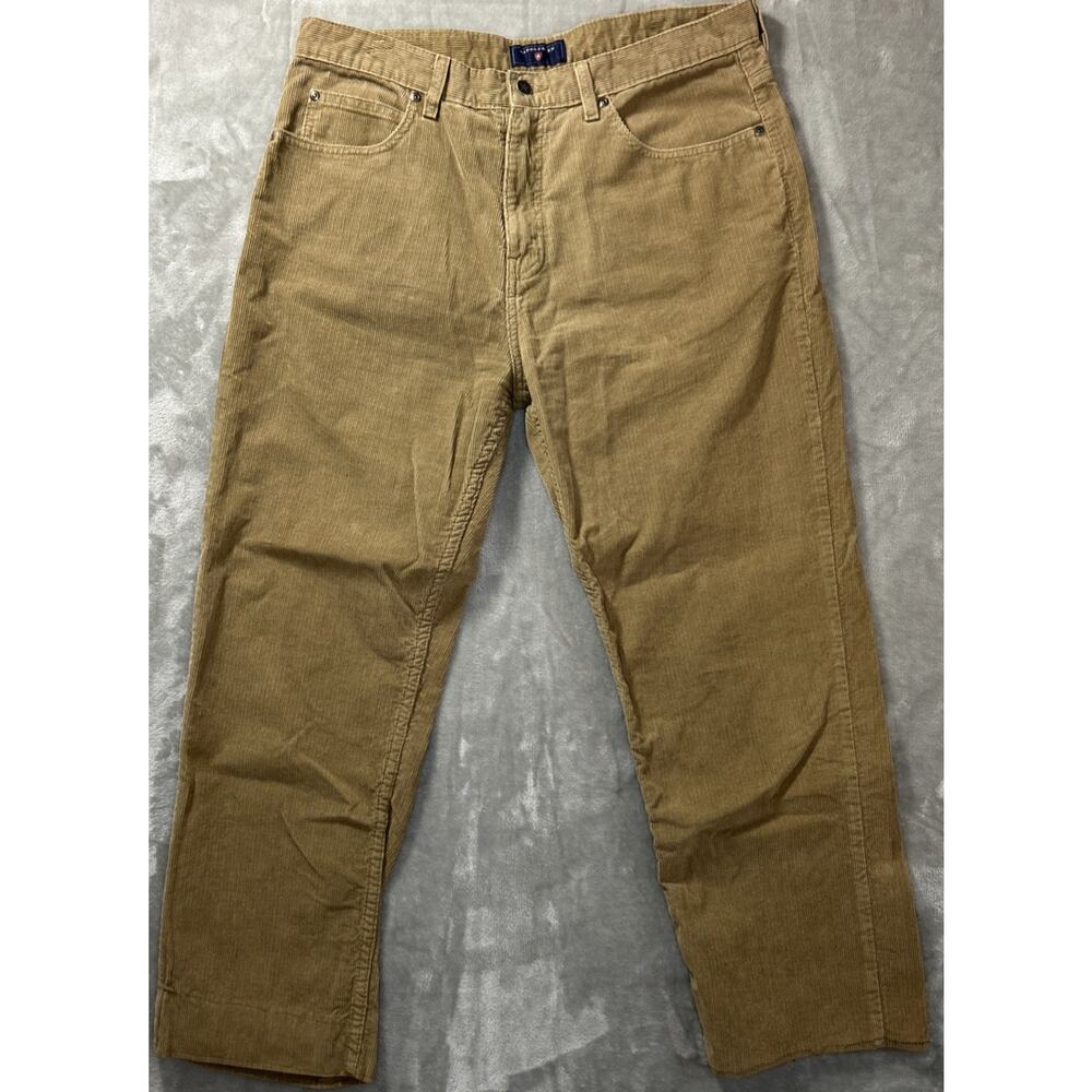 Saddlebred Corduroy Pants Mens 36x34 Tan Beige Straight Casual Boho Academia